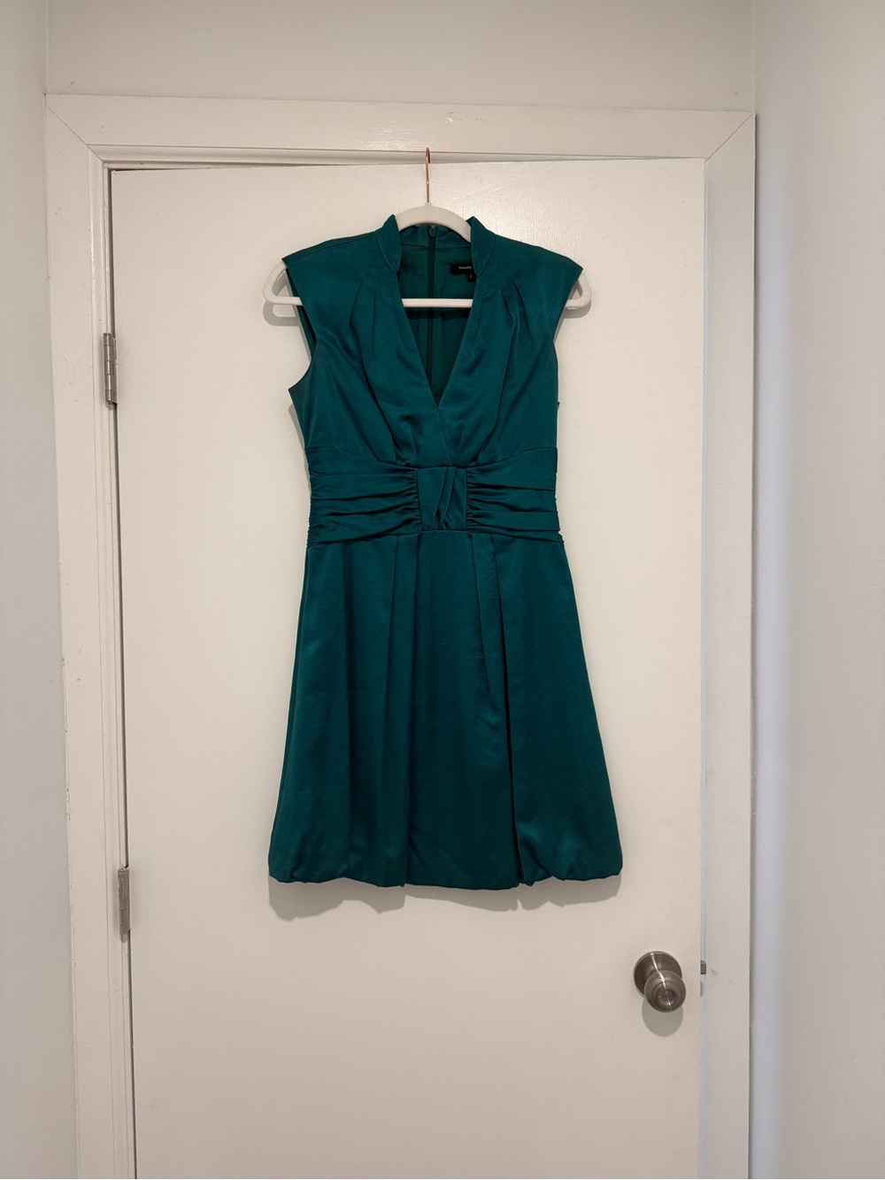 Nanette Lepore Teal V-Neck Cocktail Dress